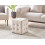 Beliani Pouffe WISCONSIN Velvet Light Beige 3