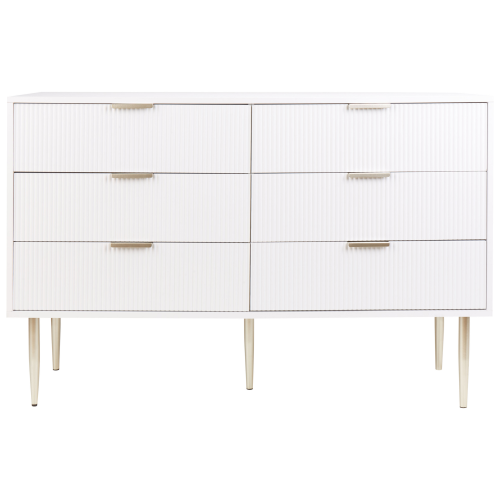 Beliani 6 Drawer Chest SOHO White 2