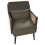 Beliani Armchair ORUM Fabric Dark Green 4