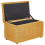 Beliani Storage Ottoman MICHIGAN Fabric Yellow 5