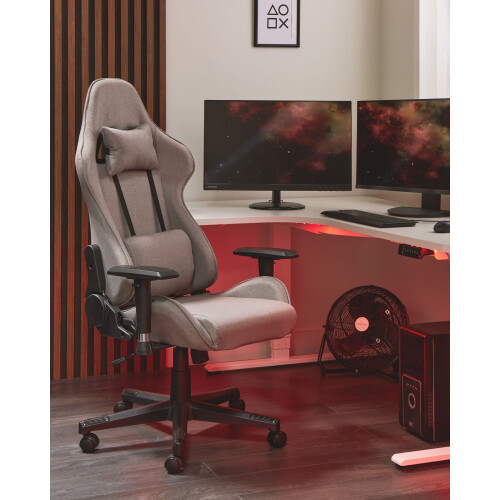 Beliani Gaming Chair WARRIOR Taupe 2