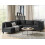 Beliani Modular Corner Sofa 5 Seater UNSTAD Fabric Black Left Hand 2