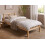 Beliani Bed Pine Wood VANNES 90 x 200 cm (EU Single) Light Brown 2
