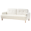 Beliani Sofa 3 Seater TUVE Fabric Off-White 4