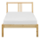 Beliani Bed Pine Wood VANNES 90 x 200 cm (EU Single) Light Brown 6