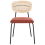Beliani Set of 2 Dining Chairs MAYETTA Metal Orange 4
