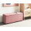 Beliani Storage Ottoman OREM Fabric Pink 2