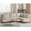 Beliani Modular Corner Sofa 4 Seater UNSTAD Fabric Light Beige Left Hand 2