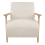 Beliani Armchair LESJA Fabric Light Beige 6