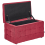 Beliani Storage Ottoman MICHIGAN Fabric Red 5