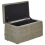 Beliani Storage Ottoman MICHIGAN Fabric Olive Green 5