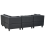 Beliani Modular Corner Sofa 4 Seater UNSTAD Fabric Black Left Hand 5
