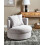 Beliani Swivel Armchair DALBY Fabric Light Grey 4