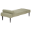 Beliani Chaise Longue MAURIAC Fabric Green 5