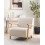 Beliani Armchair LESJA Fabric Light Beige 5