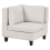 Beliani Modular Corner Sofa 4 Seater UNSTAD with Ottoman Fabric Light Beige Left Hand 6