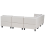 Beliani Modular Corner Sofa 5 Seater UNSTAD with Ottoman Fabric Light Beige Right Hand 5