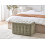 Beliani Storage Ottoman MICHIGAN Fabric Olive Green 2