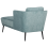 Beliani Left-Hand Chaise Longue ARTHEZE Fabric Light Blue 5