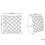 Beliani Throw Cushion KIZKALESI 45 x 40 cm Cotton Grey Geometric Pattern 5