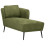 Beliani Left-Hand Chaise Longue ARTHEZE Fabric Green 4