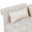 Beliani Left-Hand Chaise Longue IVRY Velvet Light Beige 6