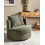 Beliani Swivel Armchair DALBY Fabric Green 2