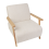 Beliani Armchair LESJA Fabric Light Beige 4