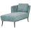 Beliani Right-Hand Chaise Longue ARTHEZE Fabric Light Blue 5