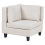 Beliani Modular Corner Sofa 5 Seater UNSTAD with Ottoman Fabric Light Beige Left Hand 6