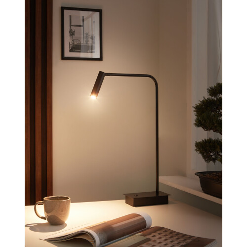 Beliani LED Desk Lamp LAWSON Adjustable Metal Black 1