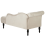 Beliani Left-Hand Chaise Longue IVRY Velvet Light Beige 5