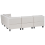 Beliani Modular Corner Sofa 5 Seater UNSTAD with Ottoman Fabric Light Beige Left Hand 5