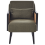 Beliani Armchair ORUM Fabric Dark Green 5