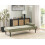 Beliani Chaise Longue MAURIAC Fabric Green 2