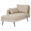 Beliani Right-Hand Chaise Longue YERRES Fabric Beige 4