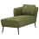 Beliani Right-Hand Chaise Longue ARTHEZE Fabric Green 4