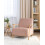 Beliani Armchair LESJA Fabric Pink 2