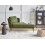 Beliani Right-Hand Chaise Longue ARTHEZE Fabric Green 2