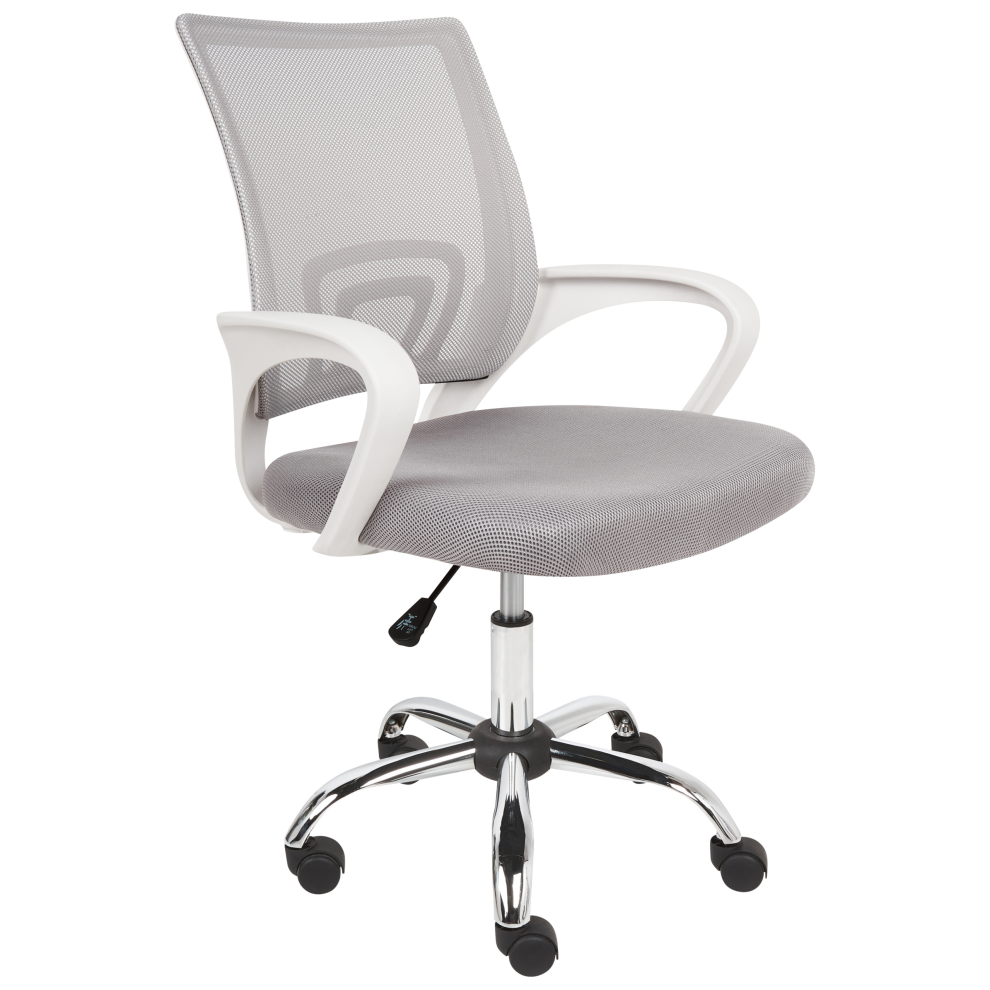 Beliani Office Chair Solid Light Grey