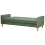 Beliani Sofa Bed 3 Seater VEHKOO Fabric Dark Green 5