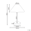 Beliani Table Lamp MOMBA Paper Rope Black 3