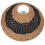 Beliani Table Lamp MOMBA Paper Rope Black 4