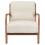 Beliani Armchair SKOVDE Fabric Light Beige 4