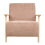 Beliani Armchair LESJA Fabric Pink 4