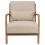Beliani Armchair SKOVDE Fabric Beige 5