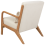 Beliani Armchair SKOVDE Fabric Light Beige 5