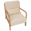Beliani Armchair SKOVDE Fabric Beige 4