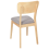 Beliani Set of 2 Dining Chairs MINIER Wood Light Brown/Grey 6