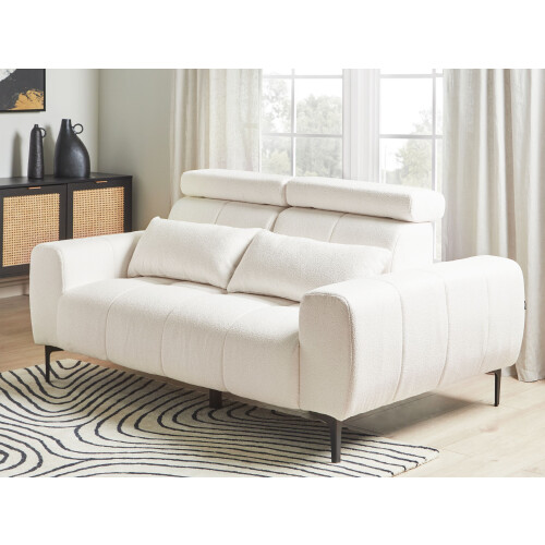 Beliani Sofa 2 Seater VEGAMO Boucle White 1
